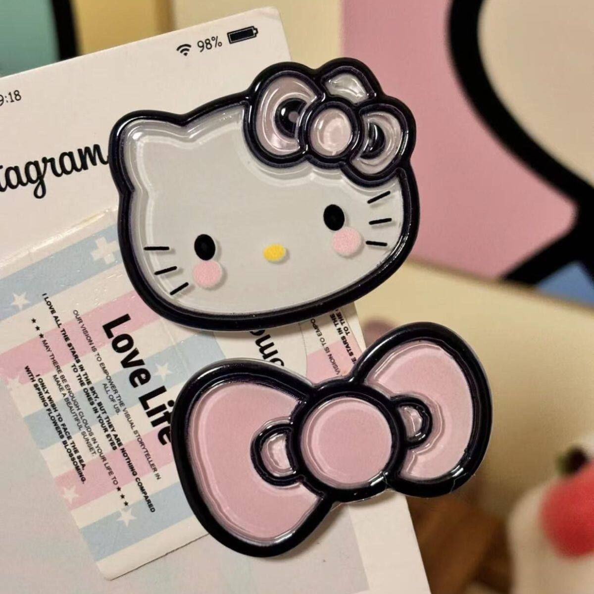 Set kẹp tóc Hello Kitty và nơ (2c)(mix mẫu)