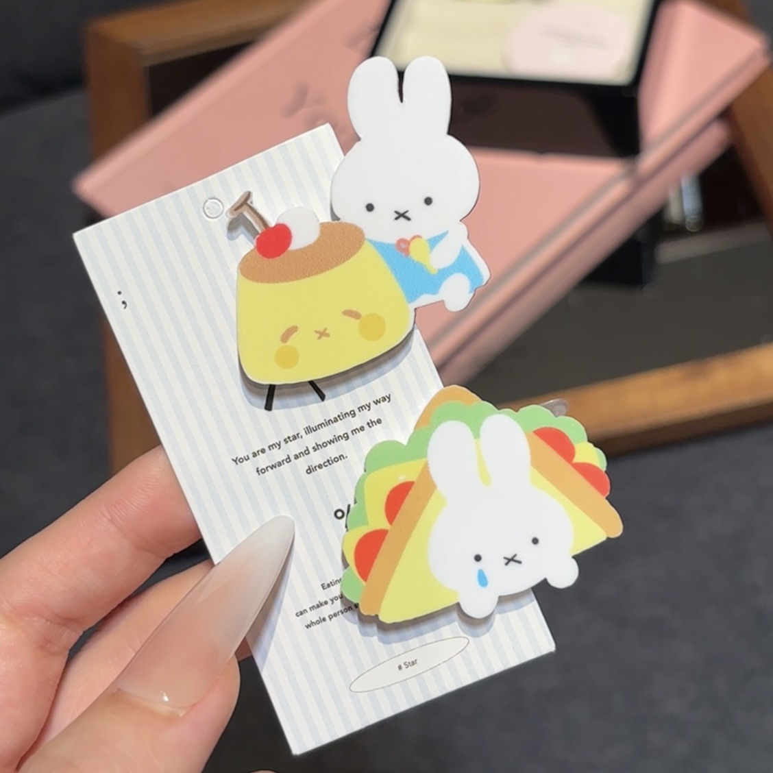Set kẹp tóc Miffy đồ ăn (2c)(4cm)