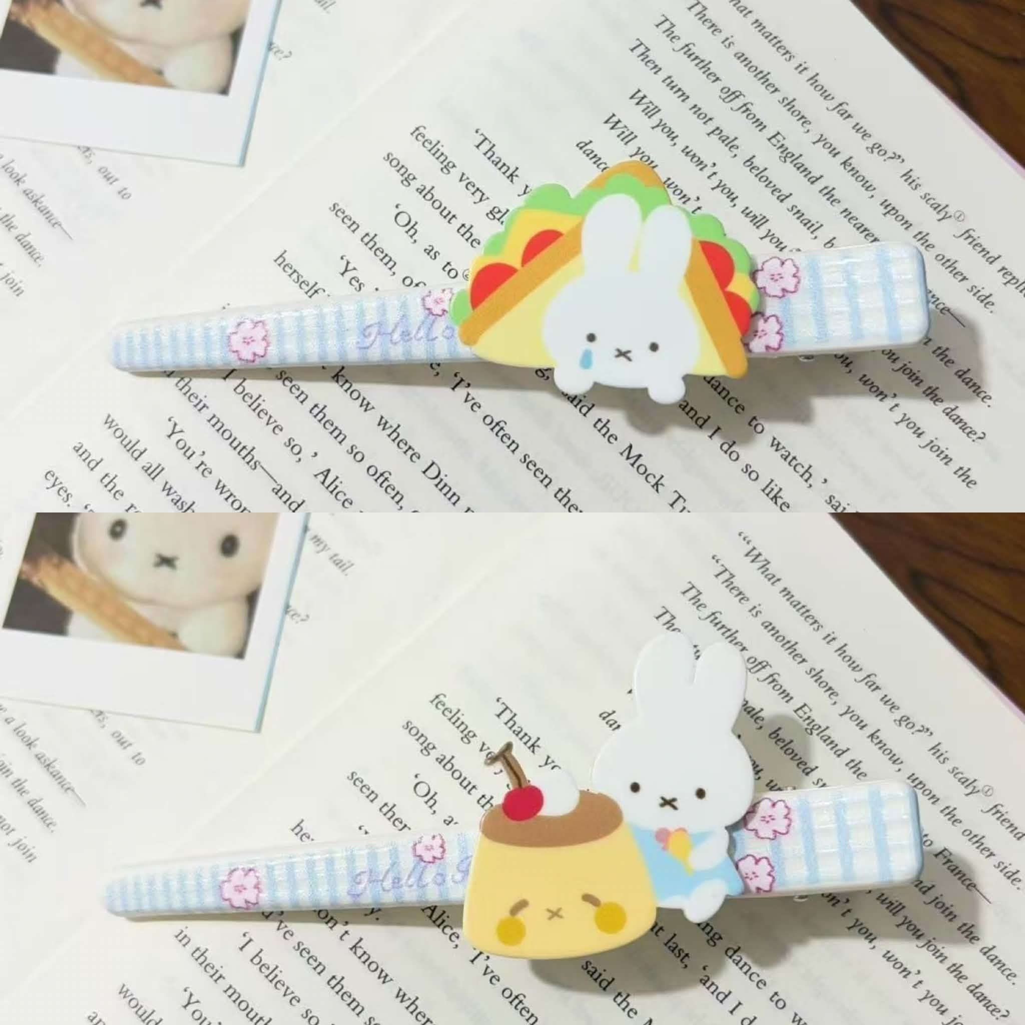 Set kẹp tóc Miffy đồ ăn (2c)(12cm)