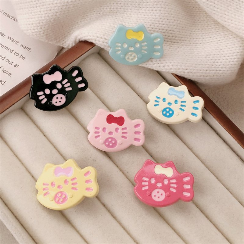 Set kẹp tóc nhỏ Hello Kitty cosplay cá (2c)(mix mẫu)