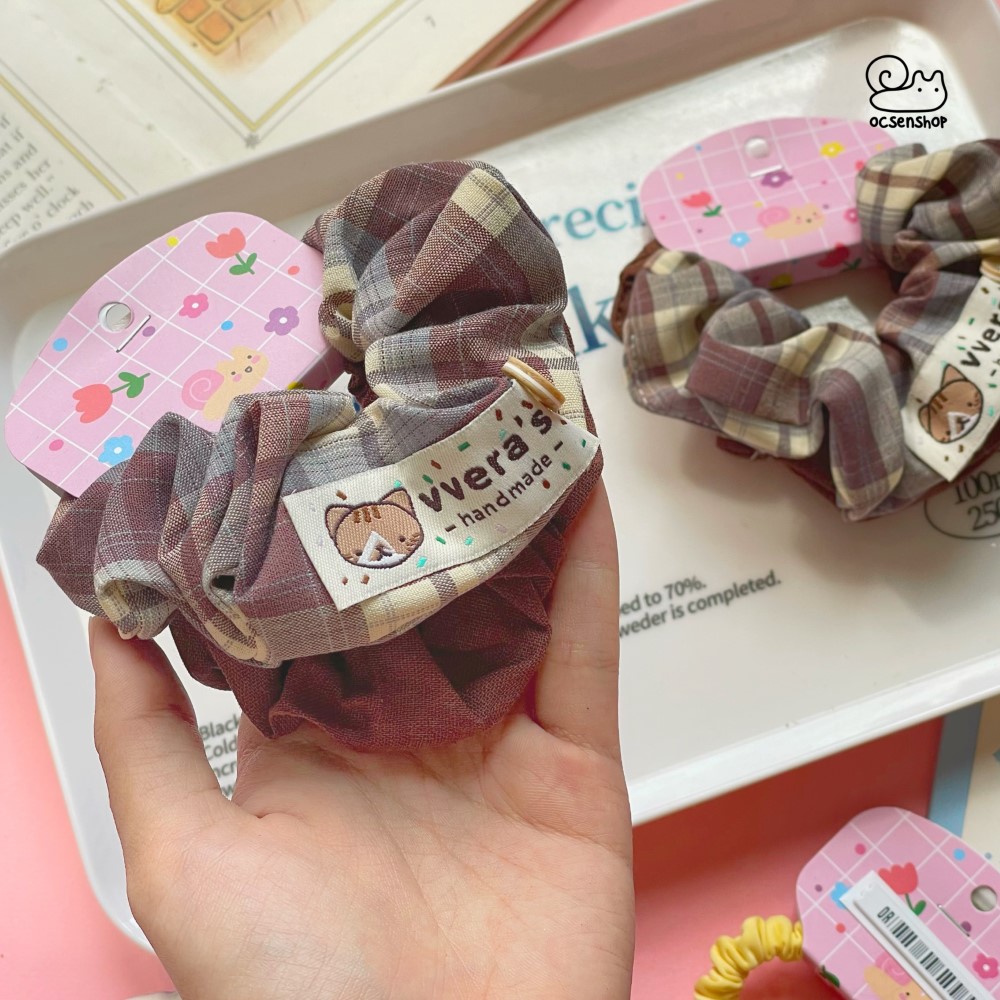Set scrunchie họa tiết Cute girl (2c)