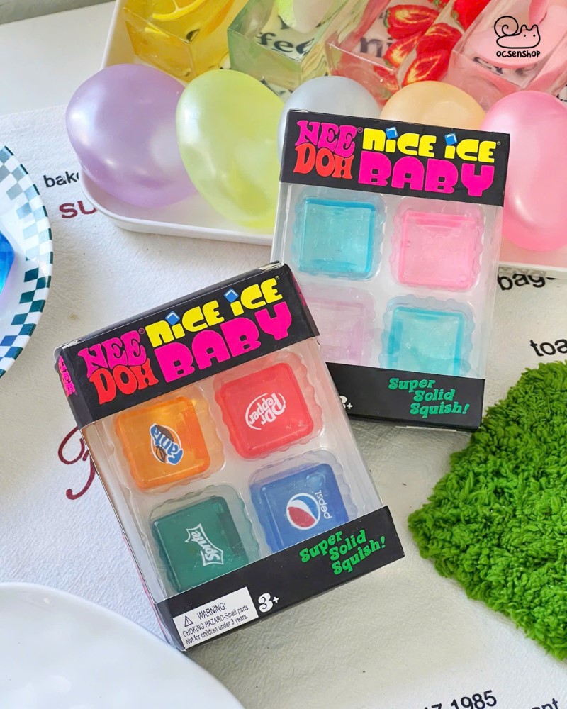 Set stress ball mạch nha Đá viên mini (4c)