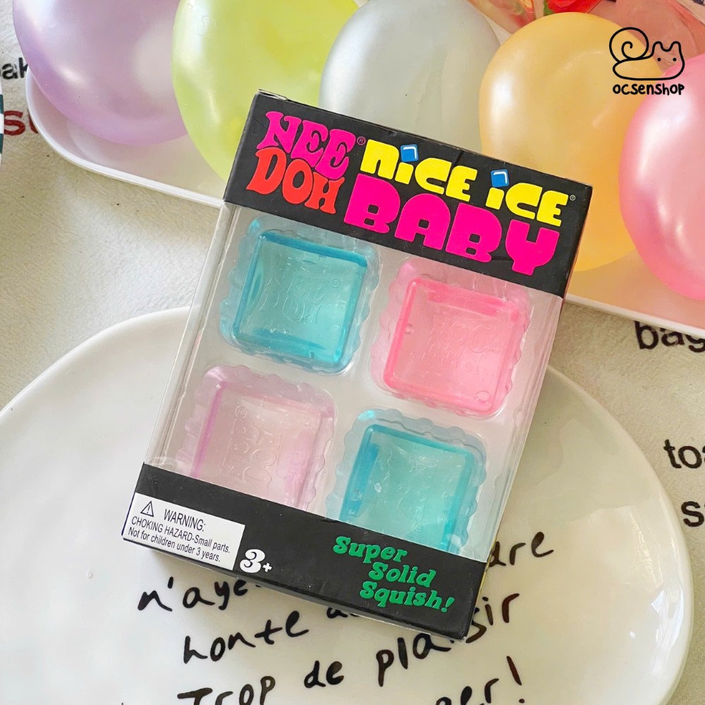 Set stress ball mạch nha Đá viên mini (4c)