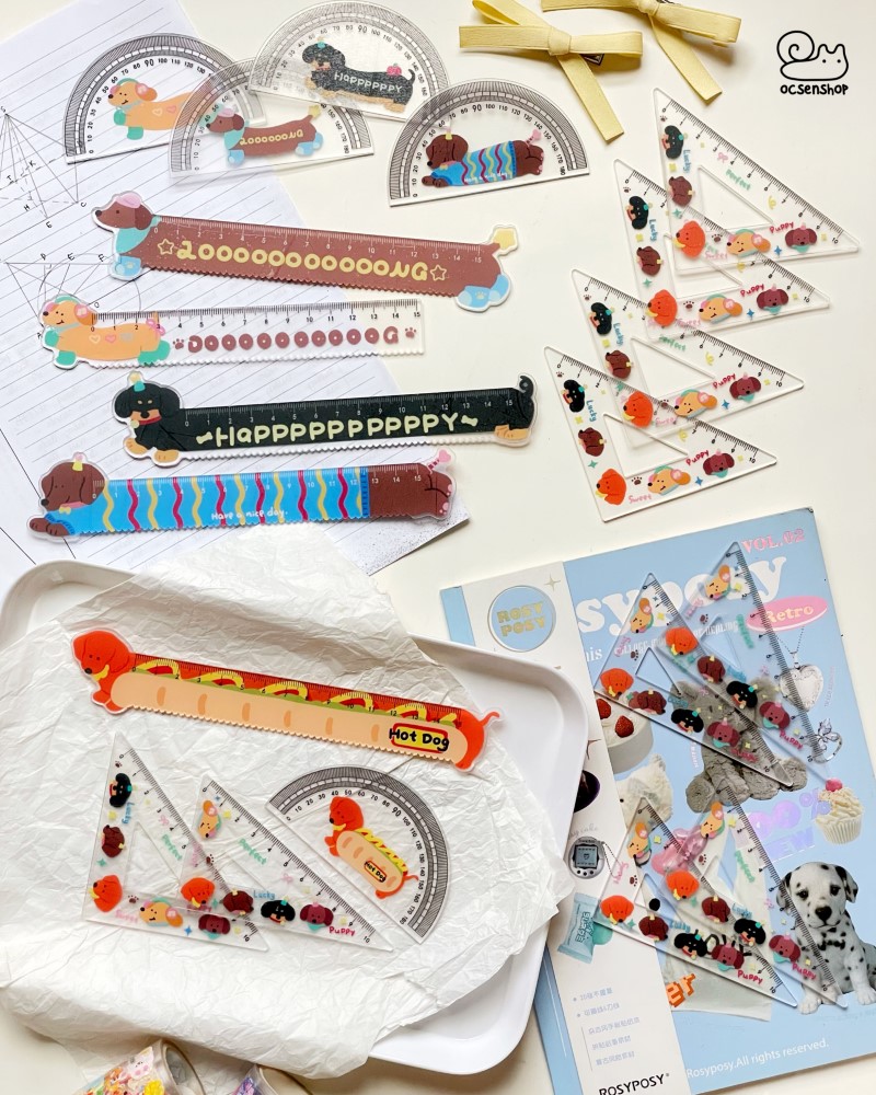 Set thước kẻ Cún (4c)