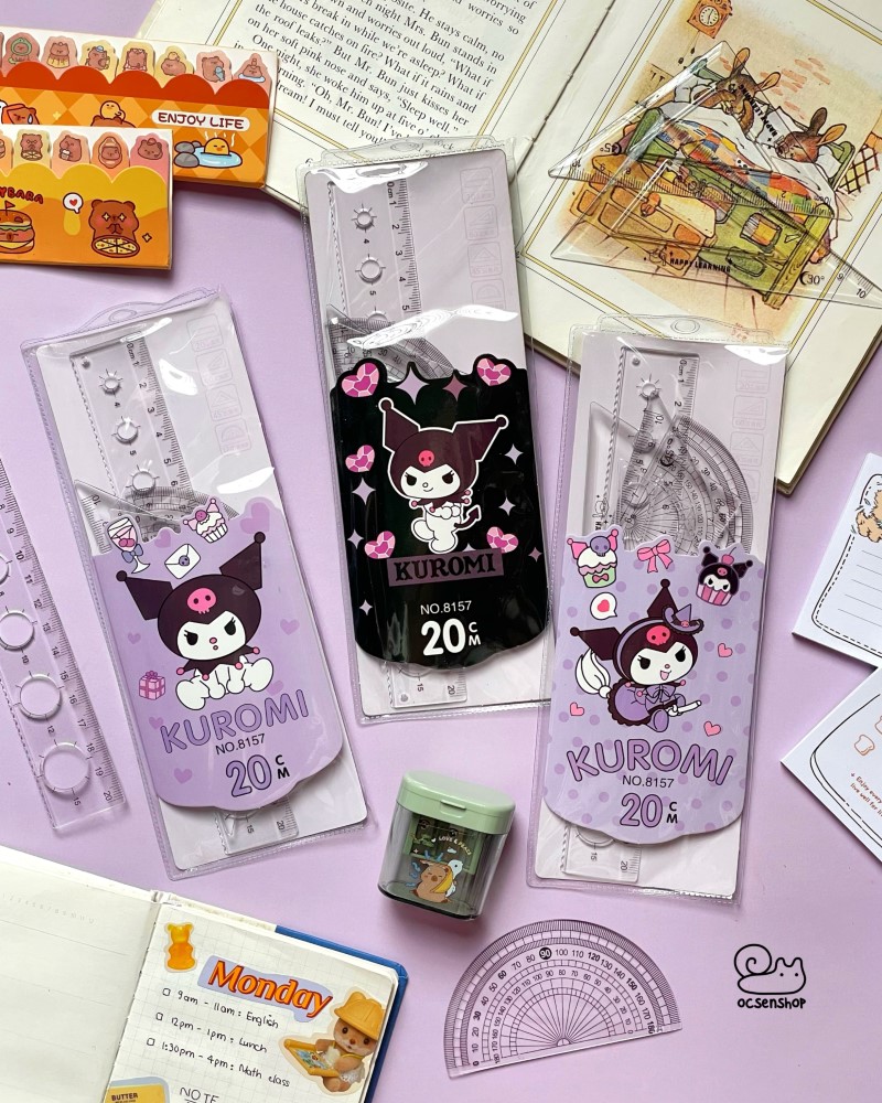 Set thước kẻ Kuromi (4c)