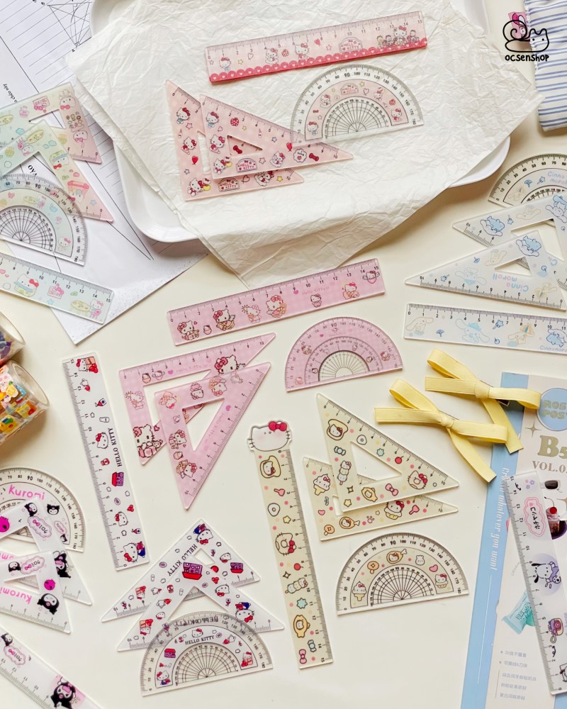 Set thước kẻ Sanrio (4c)