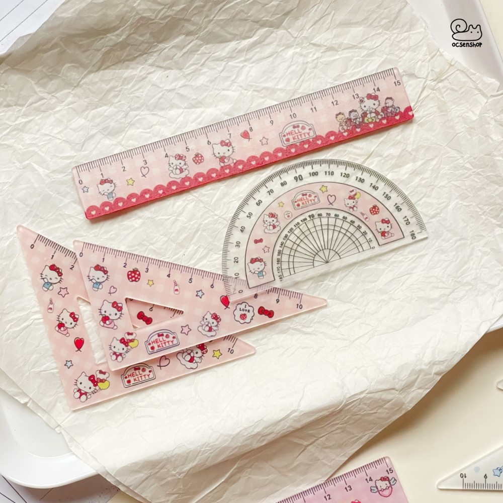 Set thước kẻ Sanrio (4c)