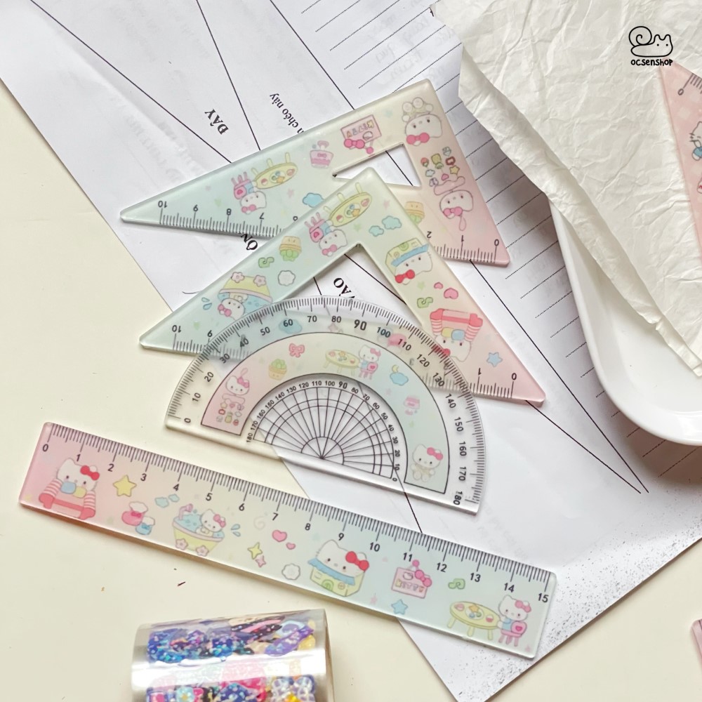 Set thước kẻ Sanrio (4c)