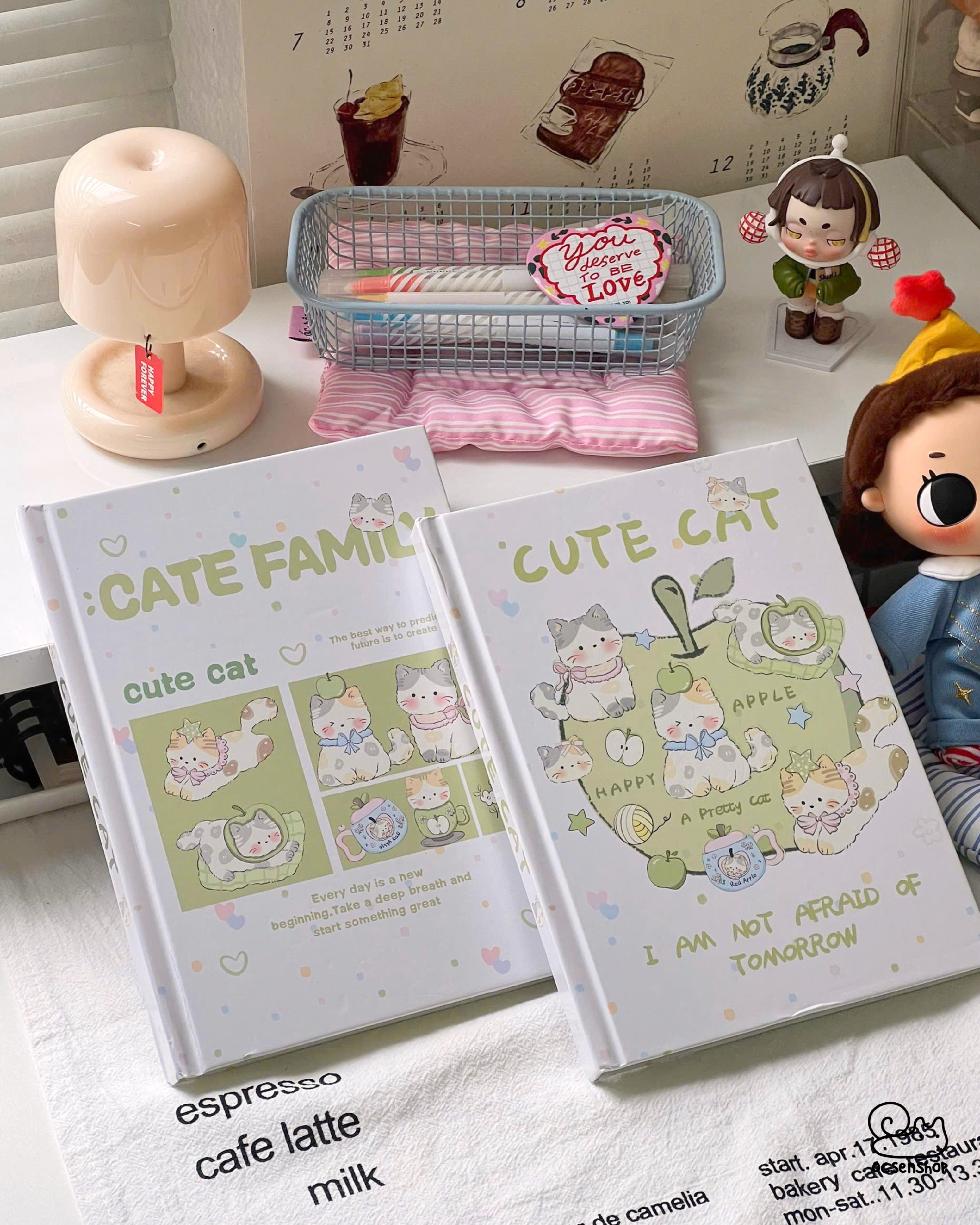 Sổ A5 bìa cứng Cute Cat (96tr)