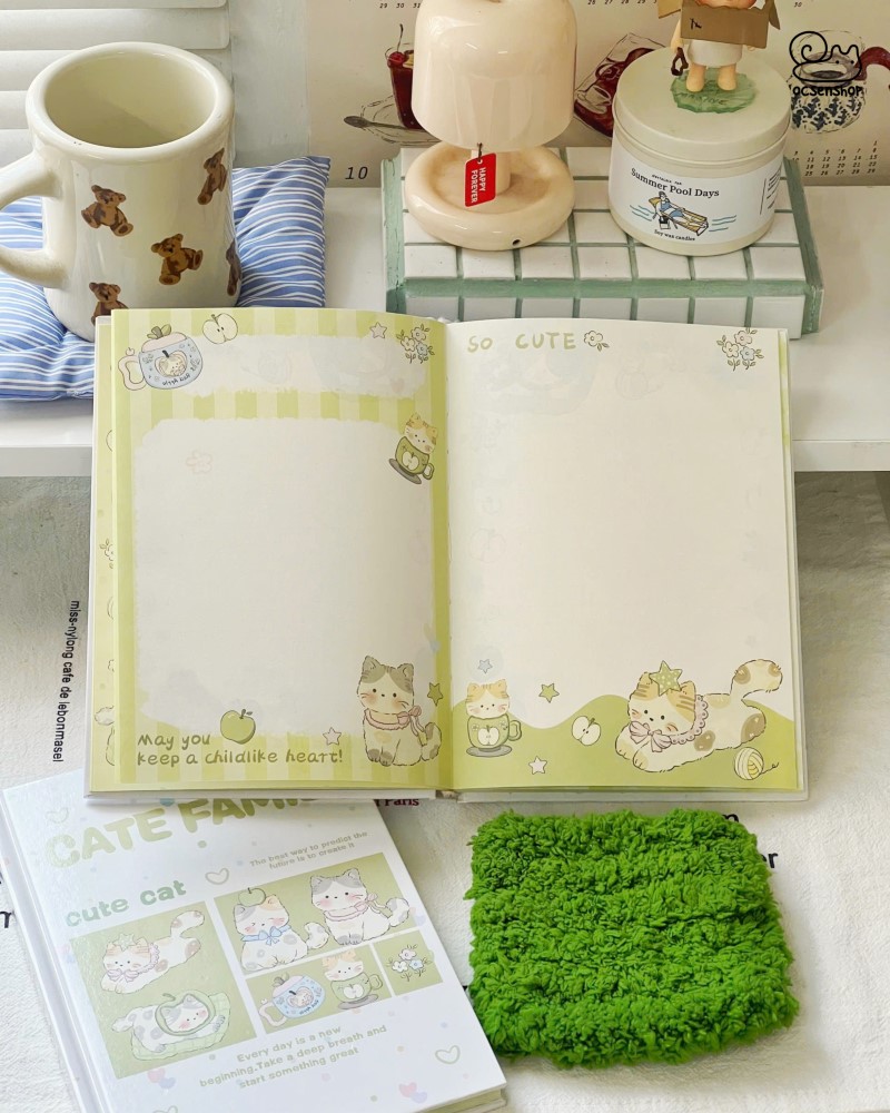 Sổ A5 bìa cứng Cute Cat (96tr)