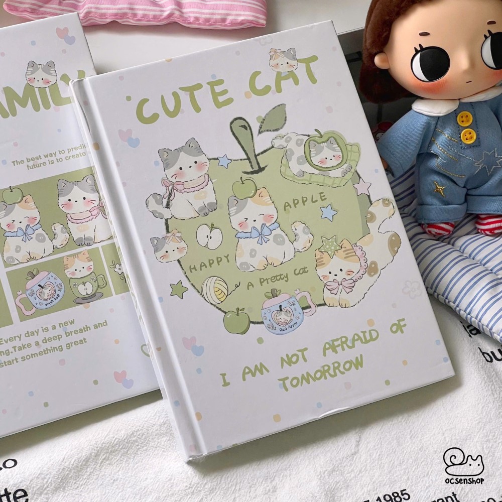 Sổ A5 bìa cứng Cute Cat (96tr)