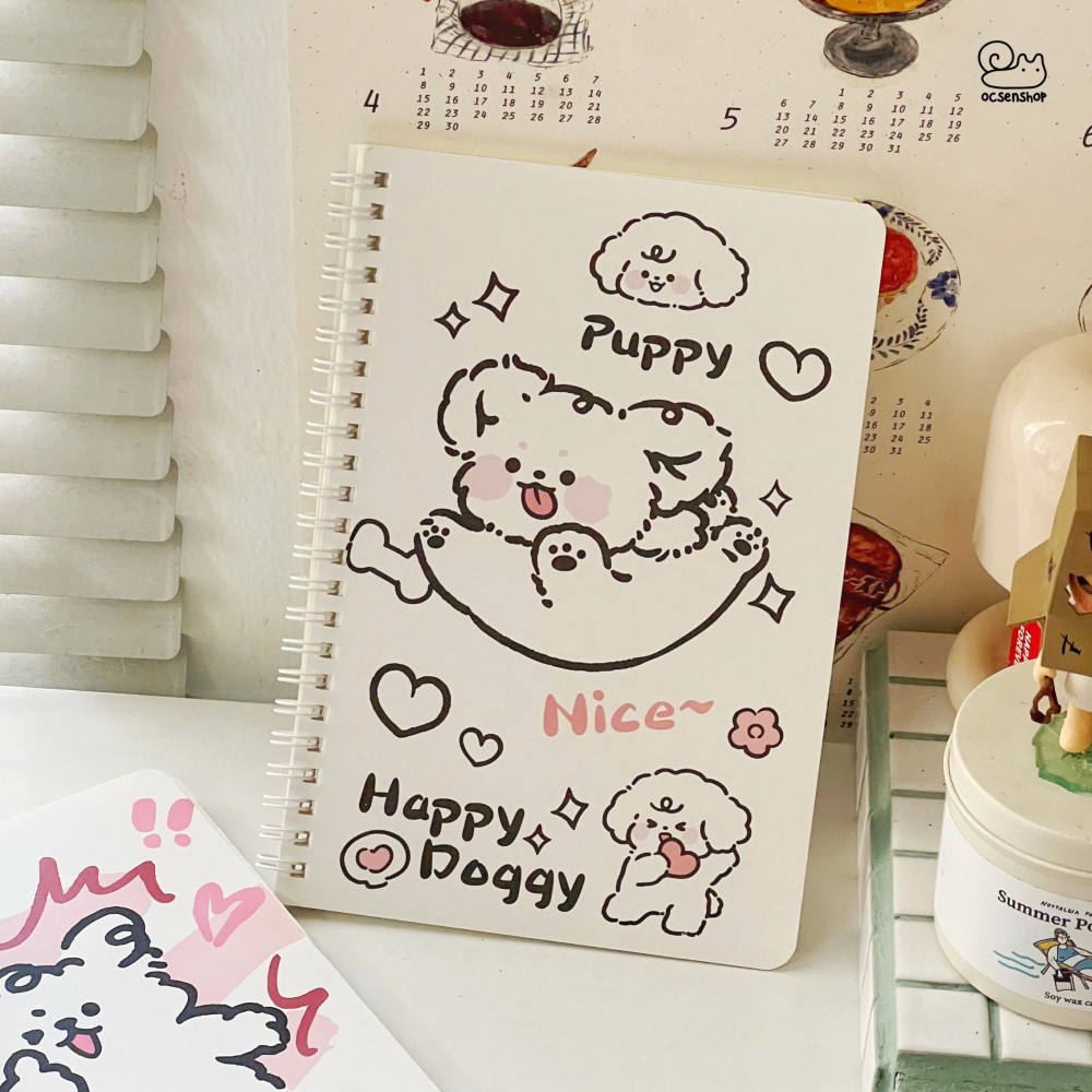 Sổ A5 gáy xoắn Puppy (50tr)