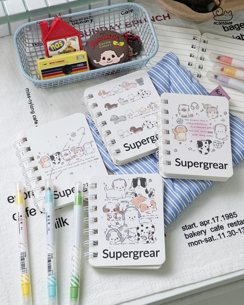 Sổ A7 gáy xoắn Supergrear (80tr)