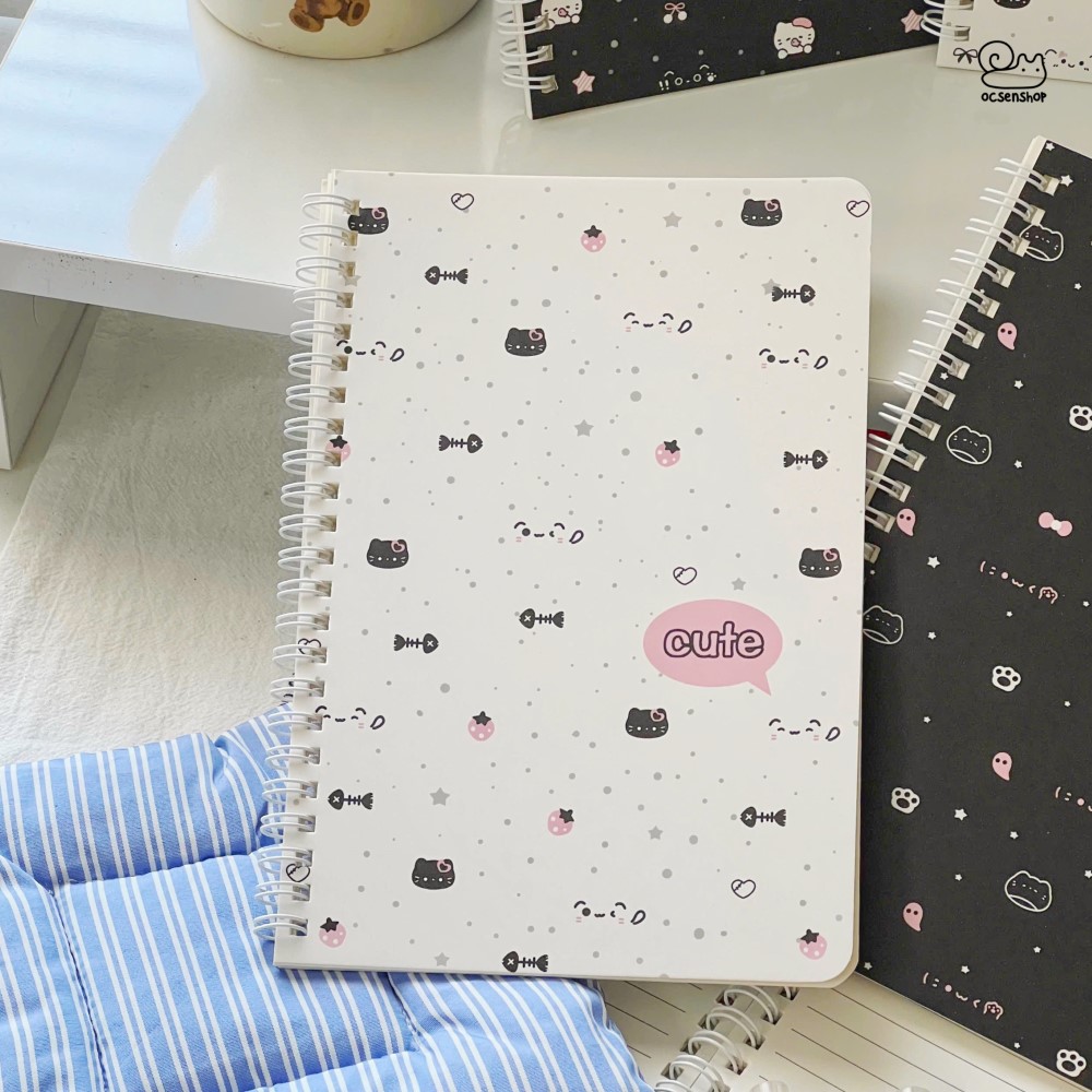 Sổ gáy xoắn A5 Cute Cat (50tr)