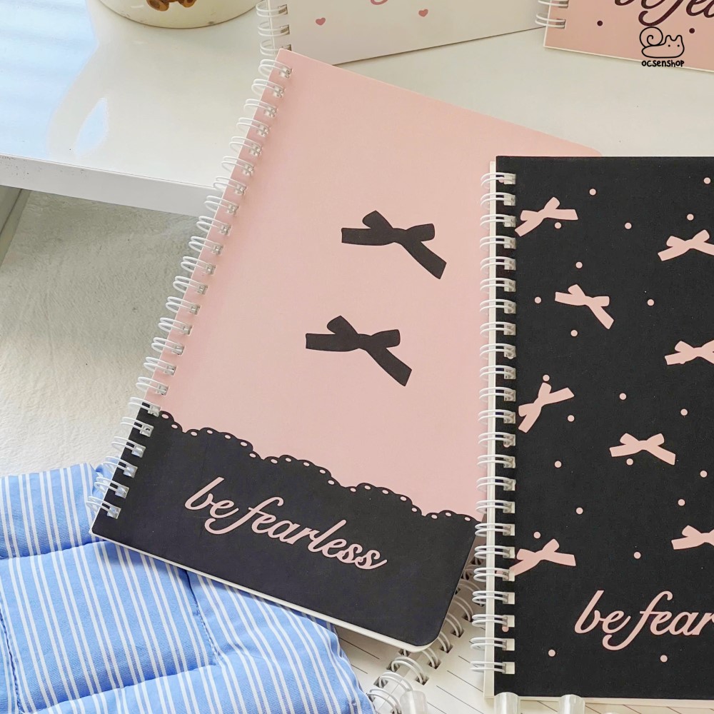 Sổ gáy xoắn A5 Nơ Be fearless (50tr)