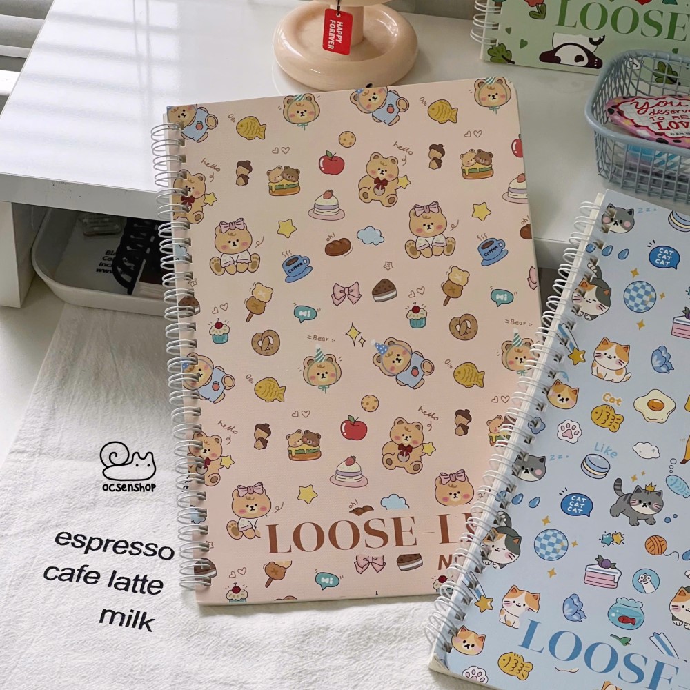 Sổ gáy xoắn Loose leaf (120tr)