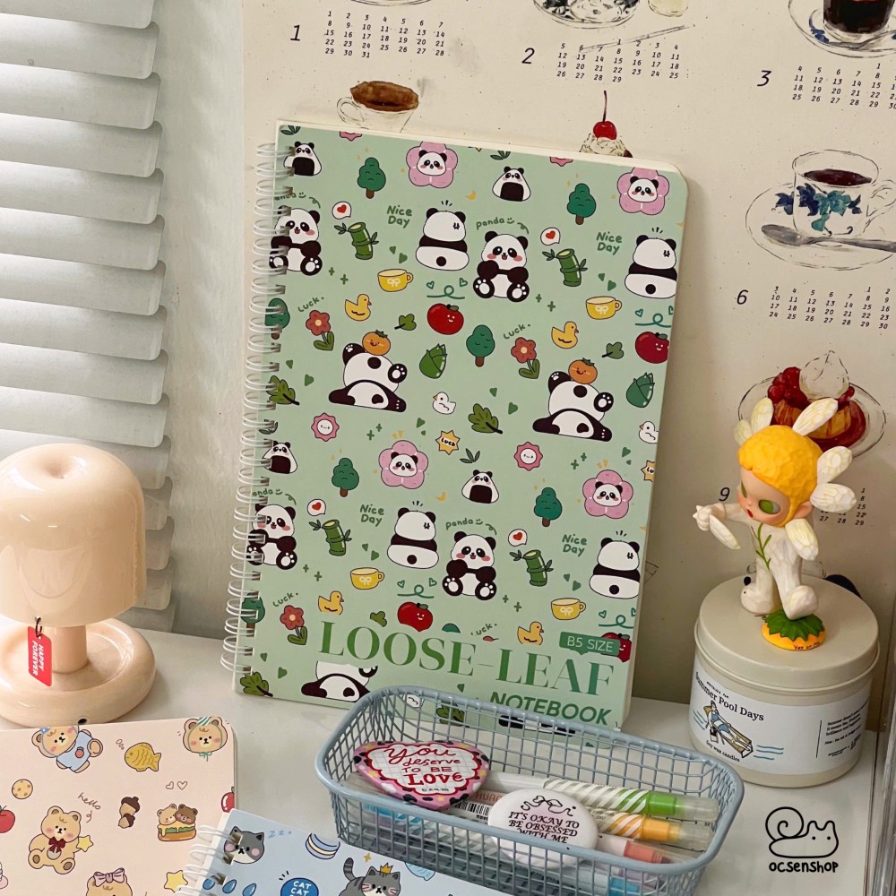 Sổ gáy xoắn Loose leaf (120tr)