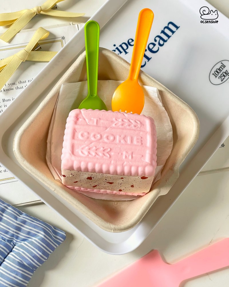 Squishy Moozy bánh quy cookie dày