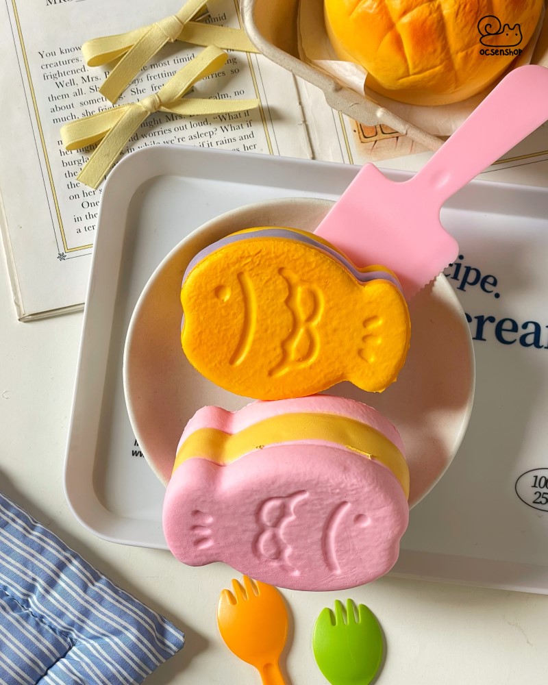 Squishy Moozy bánh cá taiyaki