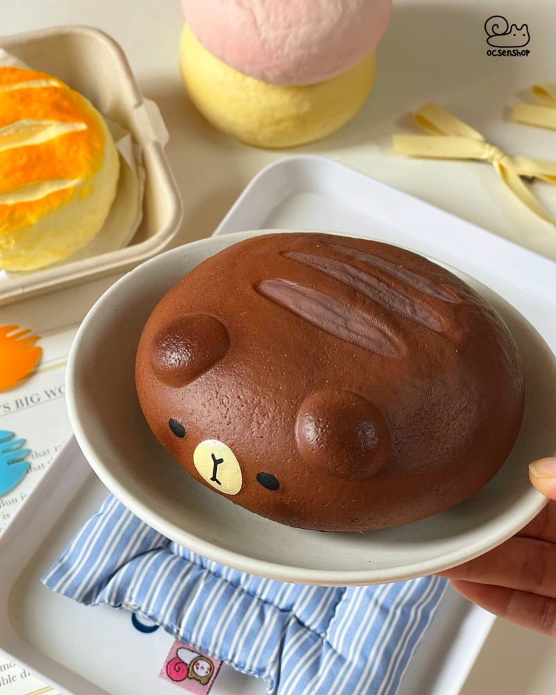 Squishy Moozy bánh mì Capybara (kèm hộp)