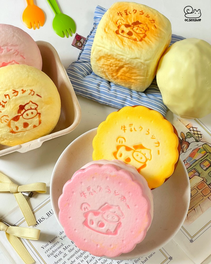 Squishy Moozy bánh quy sữa PUPU