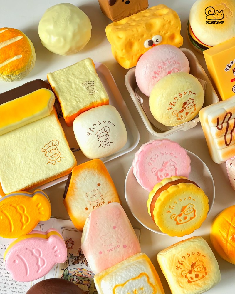 Squishy Moozy bánh quy sữa PUPU