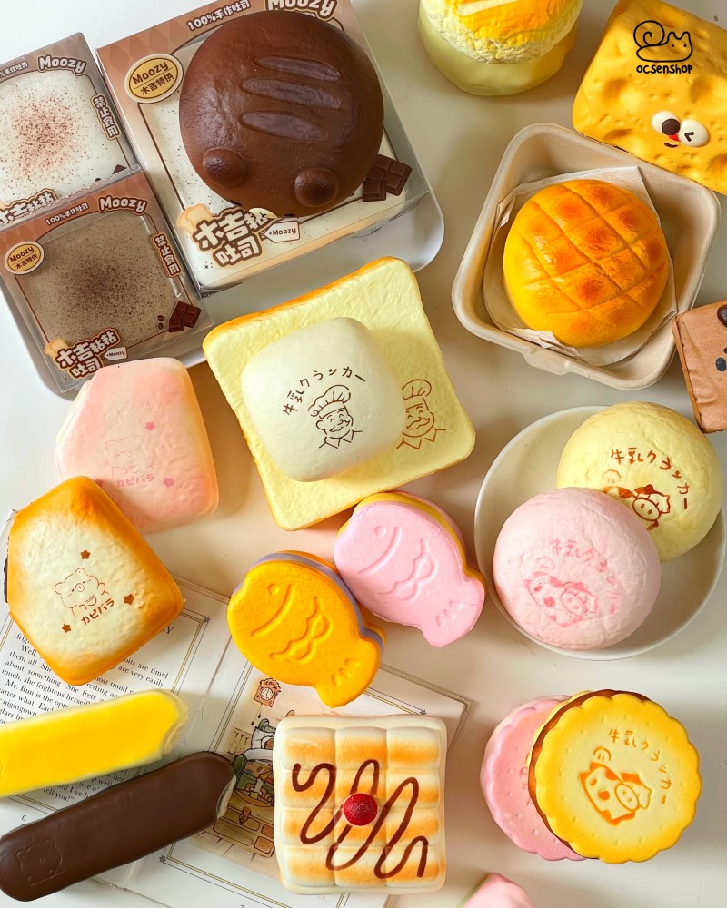 Squishy Moozy bánh sữa bơ xốp PUPU