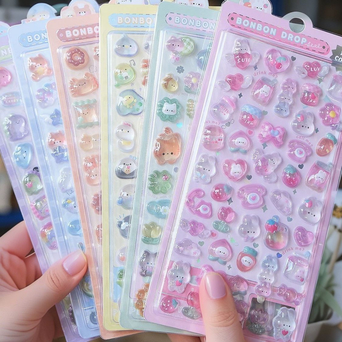 Sticker Bonbon drop Động vật (9,5x20cm)