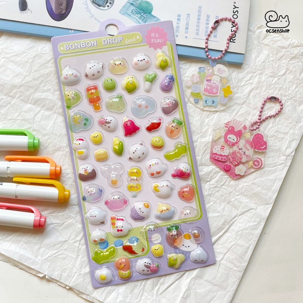 Sticker Bonbon drop Động vật (9,5x20cm)