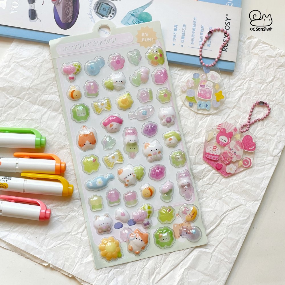 Sticker Bonbon drop Động vật (9,5x20cm)