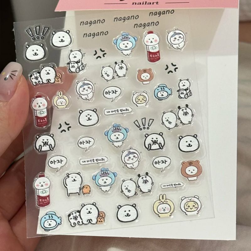 Sticker Gấu trắng Nagano (8x12cm)