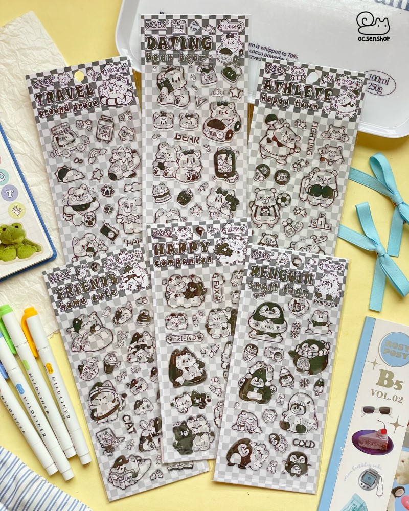 Sticker Happy budding (8,5x16,5cm)