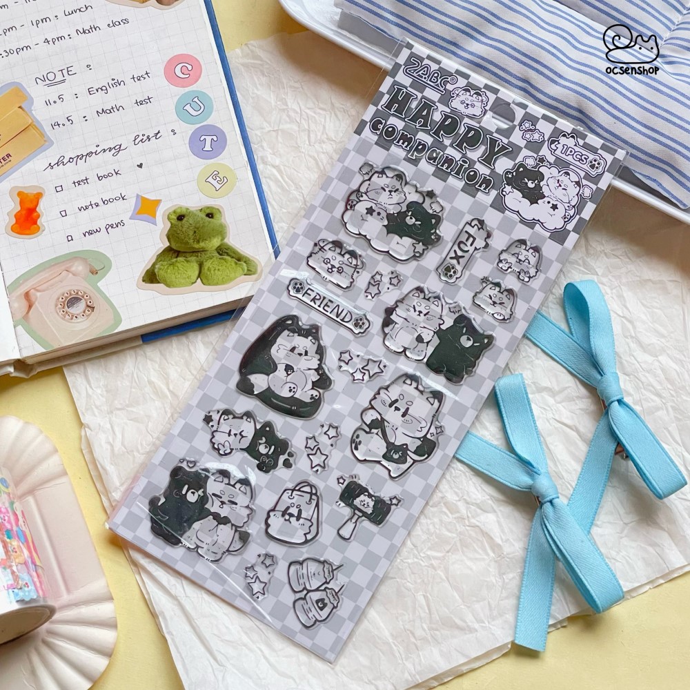 Sticker Happy budding (8,5x16,5cm)