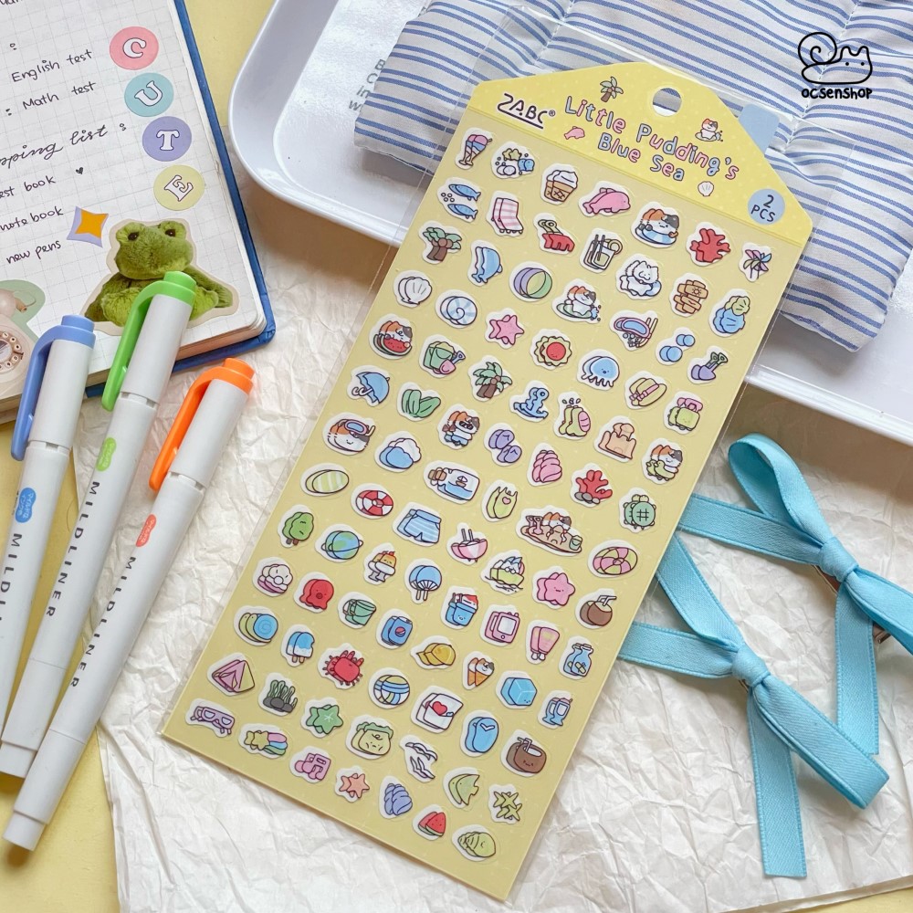 Sticker Little Pudding's (2 tấm) (10x18,8cm)