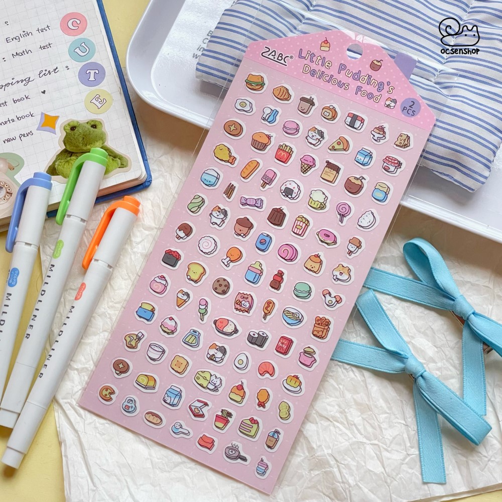 Sticker Little Pudding's (2 tấm) (10x18,8cm)