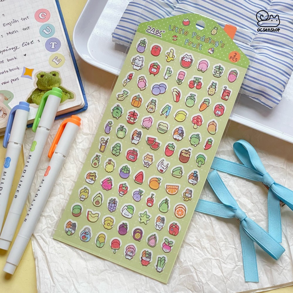 Sticker Little Pudding's (2 tấm) (10x18,8cm)