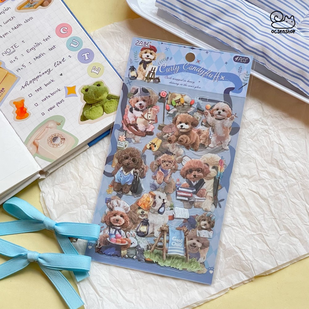Sticker Paw prints together (4 tấm)(10x15cm)