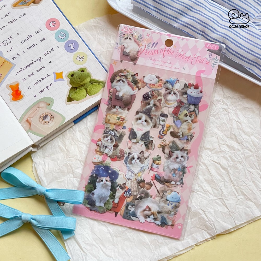 Sticker Paw prints together (4 tấm)(10x15cm)