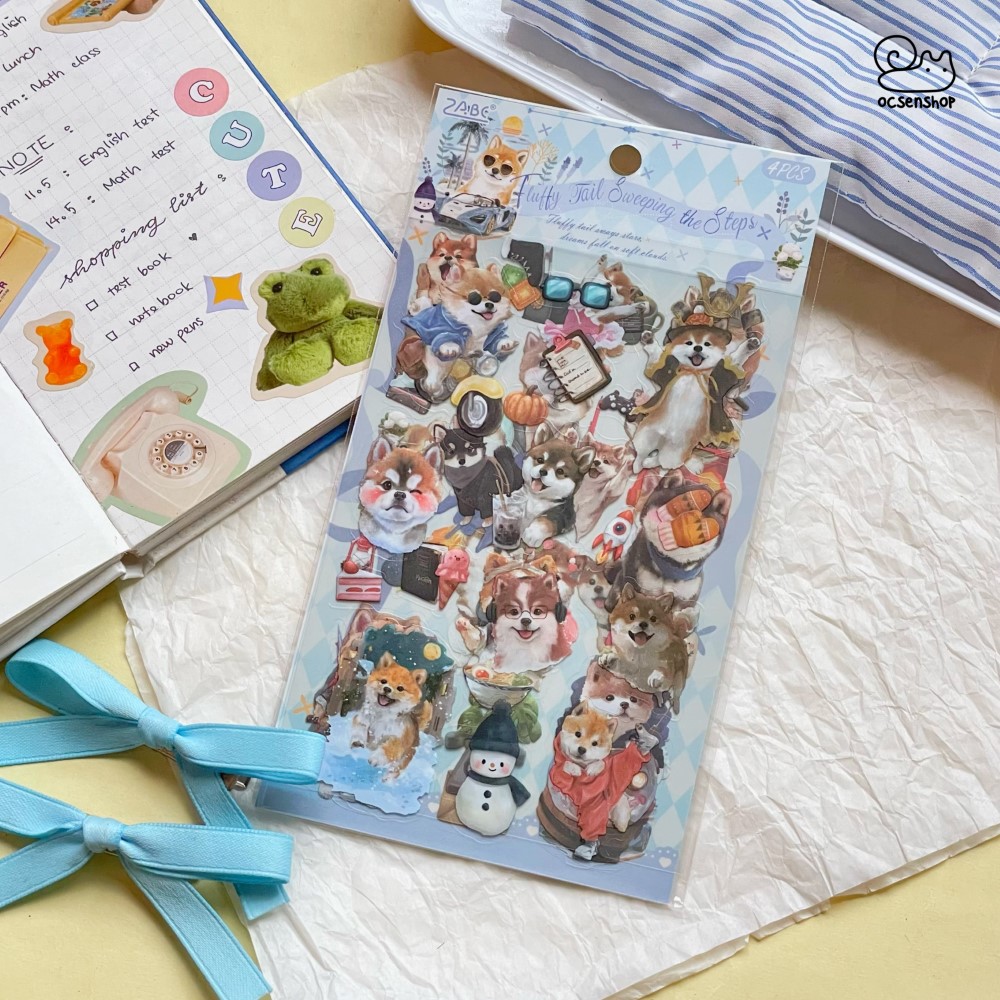 Sticker Paw prints together (4 tấm)(10x15cm)