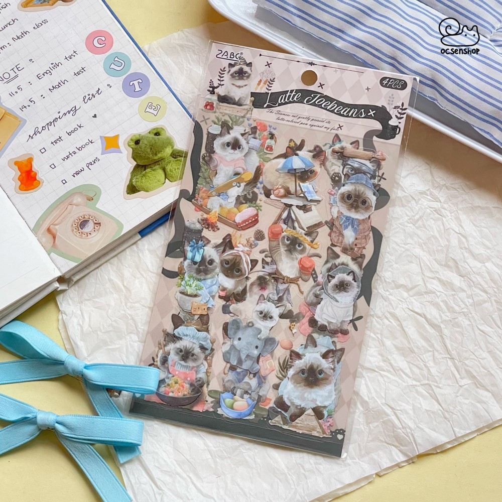 Sticker Paw prints together (4 tấm)(10x15cm)