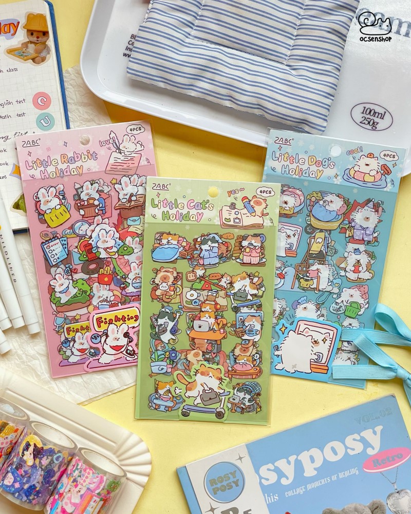 Sticker Pet friendly day (4 tấm)(10x15cm)