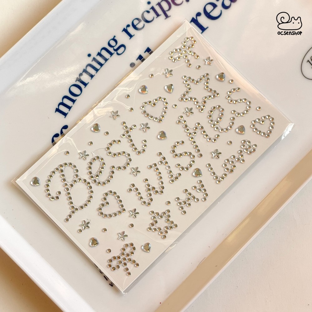 Sticker đá chữ tiếng Anh
