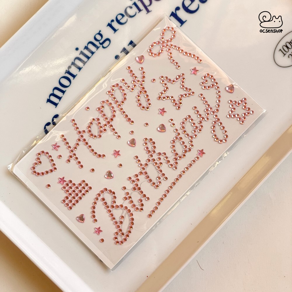 Sticker đá chữ tiếng Anh