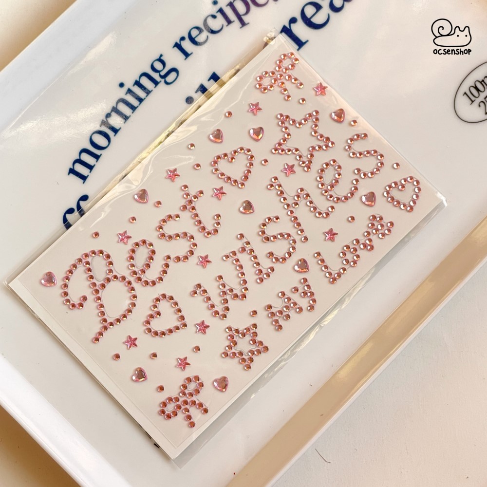 Sticker đá chữ tiếng Anh