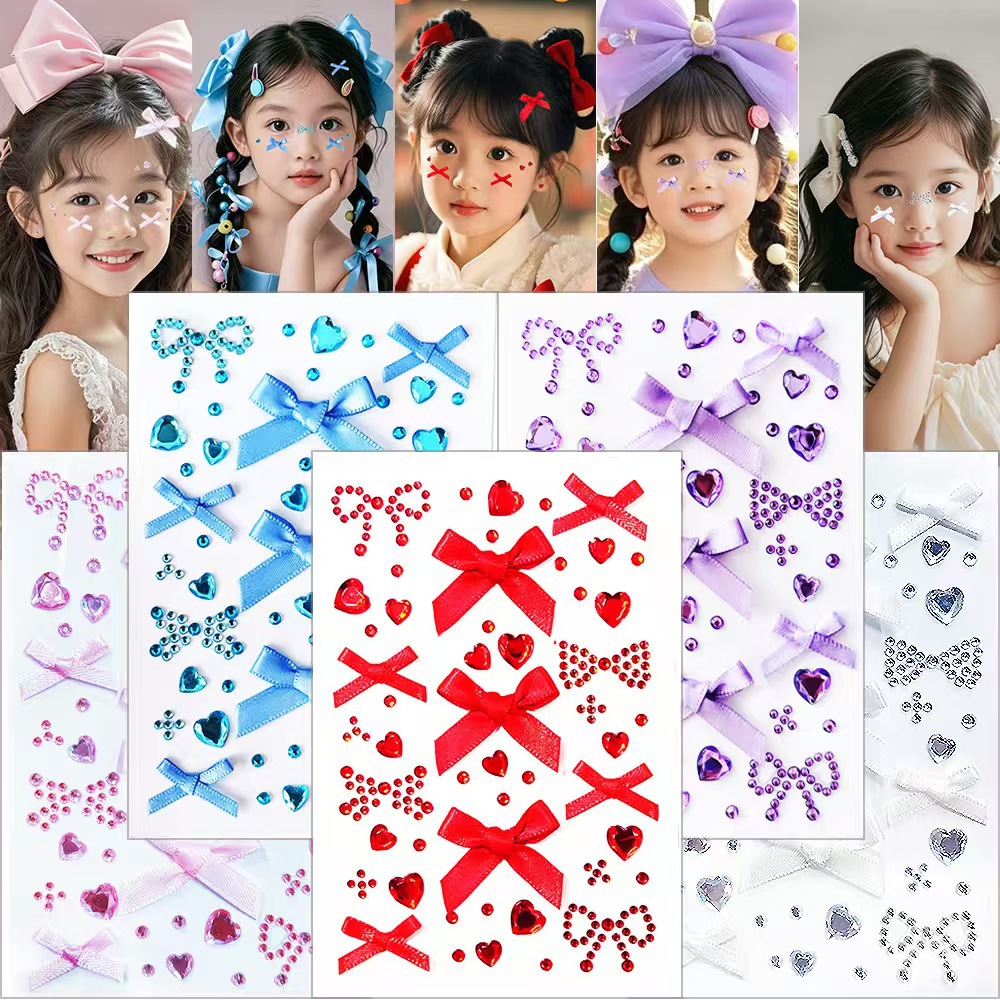 Sticker đá nơ ruy băng