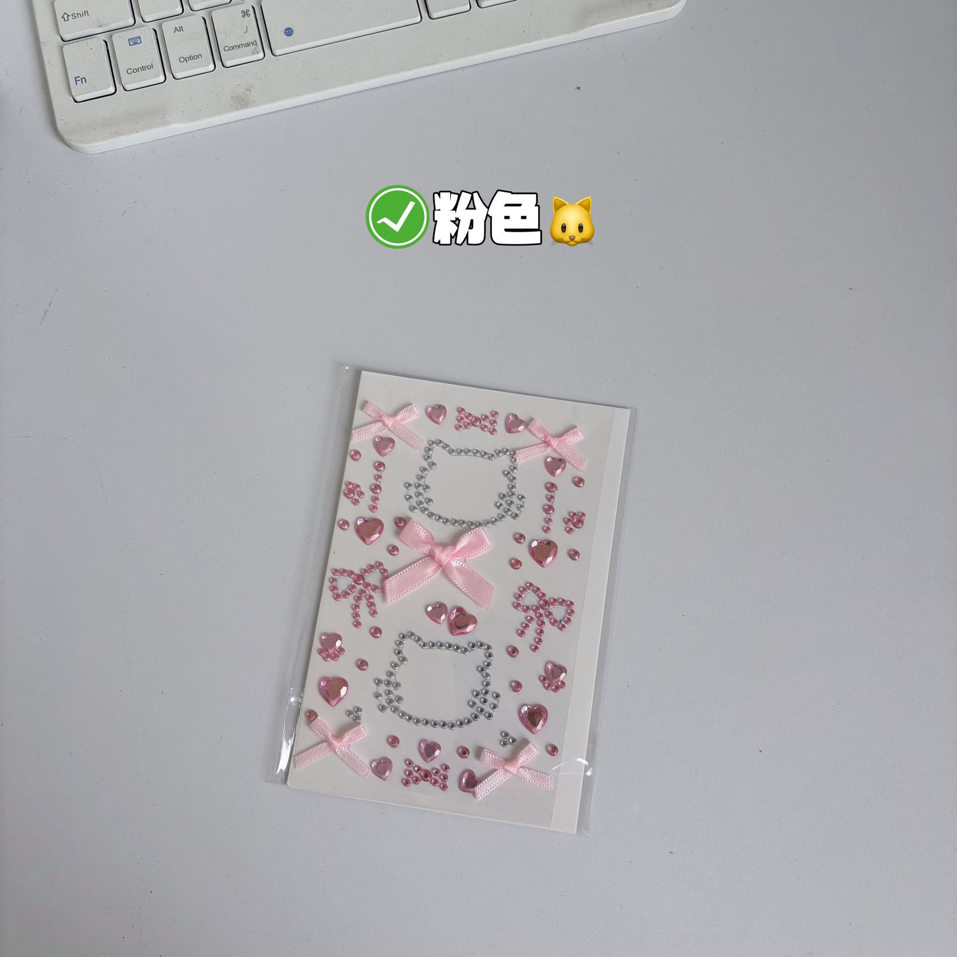 Sticker đá nơ ruy băng