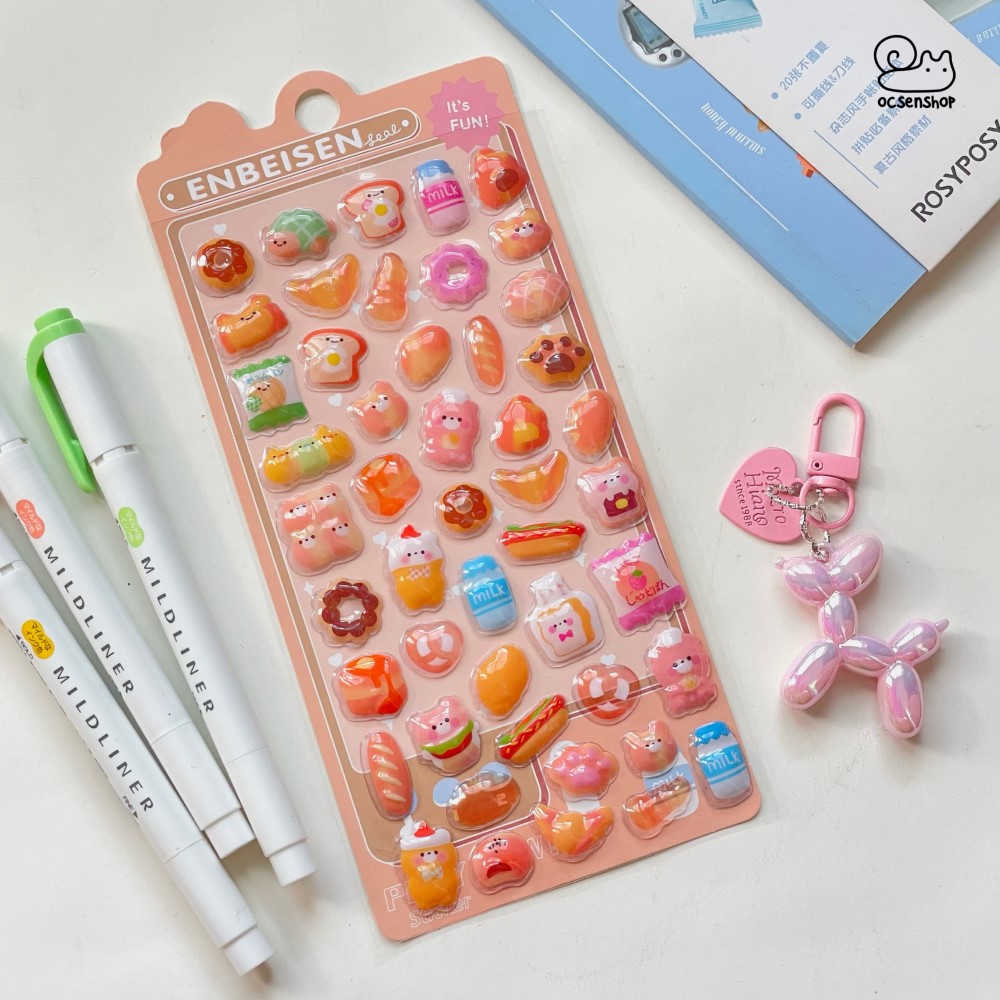 Sticker nổi Bonbon drop (8x12cm)