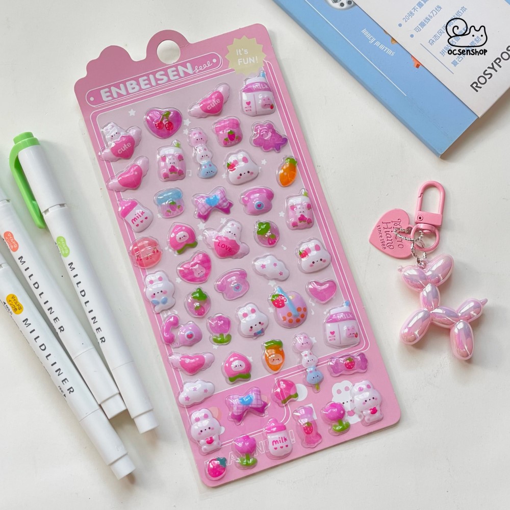 Sticker nổi Bonbon drop (8x12cm)