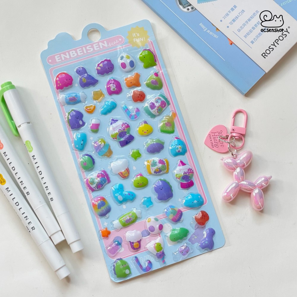 Sticker nổi Bonbon drop (8x12cm)