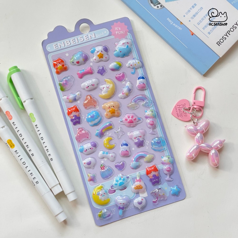 Sticker nổi Bonbon drop (8x12cm)